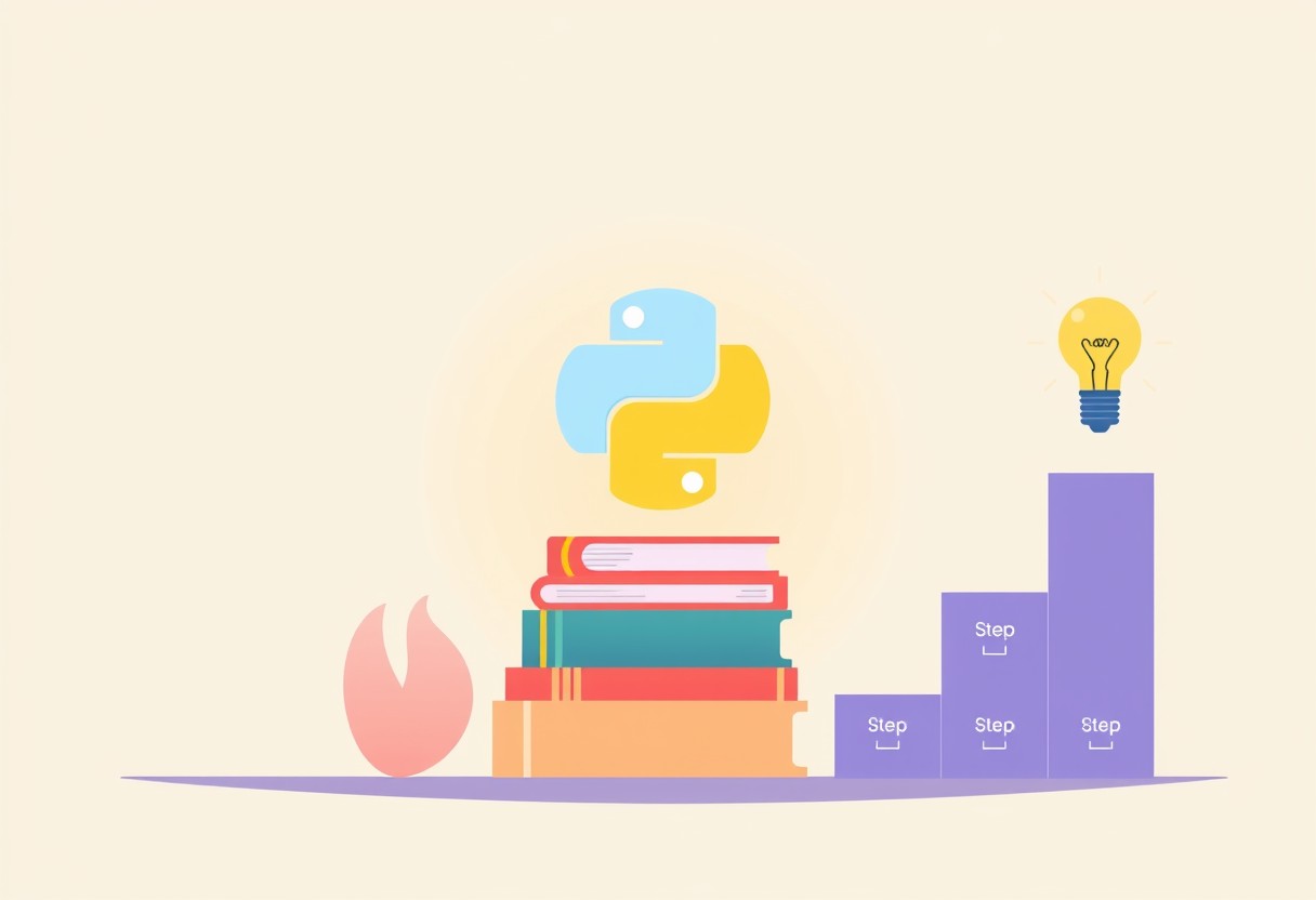 Python独学初心者のための文法基礎・学習進め方ロードマップのイメージ画像